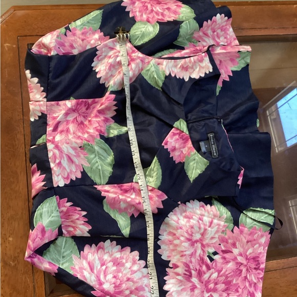 Jessica Howard Navy and Pink Floral Midi Dress - Picture 11 of 11